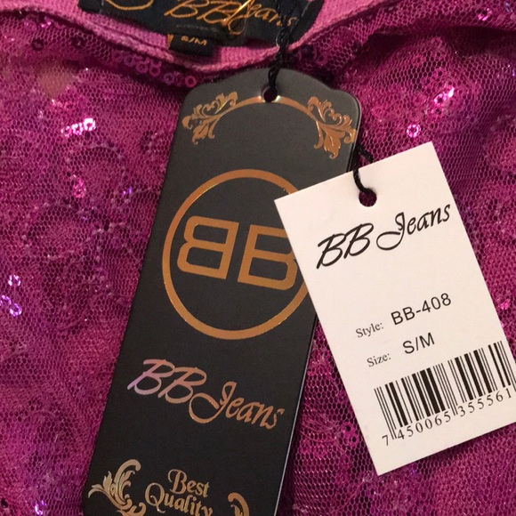 BB Jeans Fushia Top With Long Sleeves - Picture 3 of 4